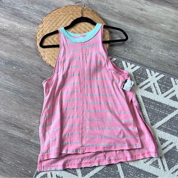 Nwt free People Movement fade‎ stripe oversized muscle tank women’s size S - Picture 3 of 7
